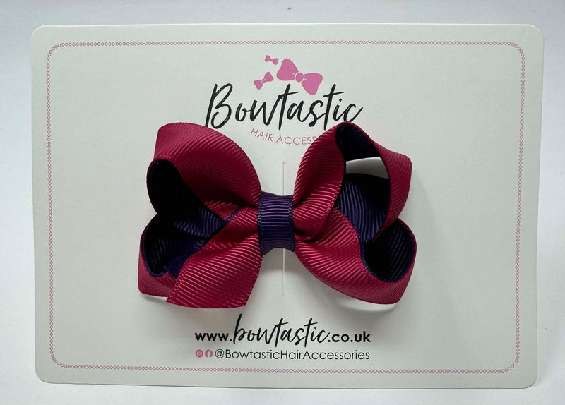 3 Inch Bow - Beauty & Plum