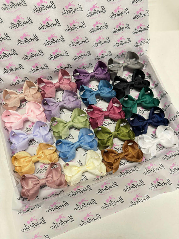 Bow Bundle - 20x 3 Inch Bows - Autumn/Winter Colours