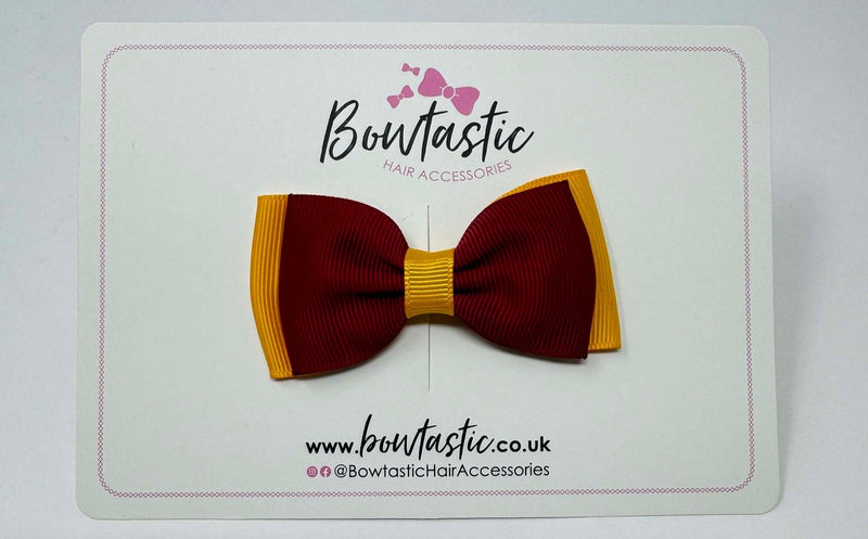 3 Inch Flat Double Bow - Beauty & Dandelion