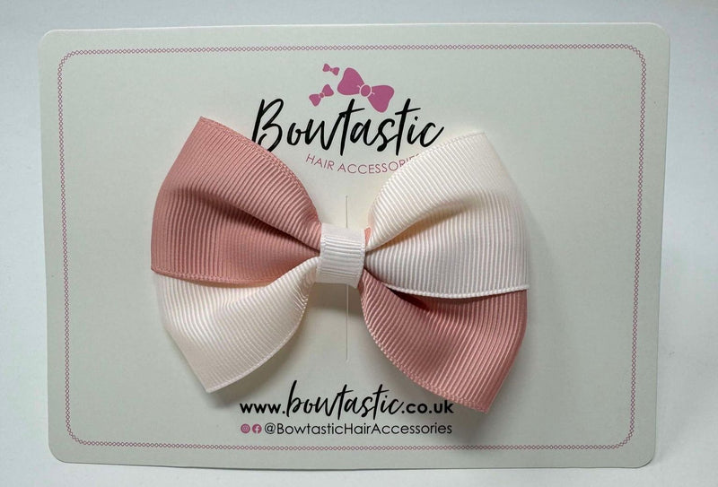 3.5 Inch Twist Bow - Sweet Nectar & Sideshow Rose