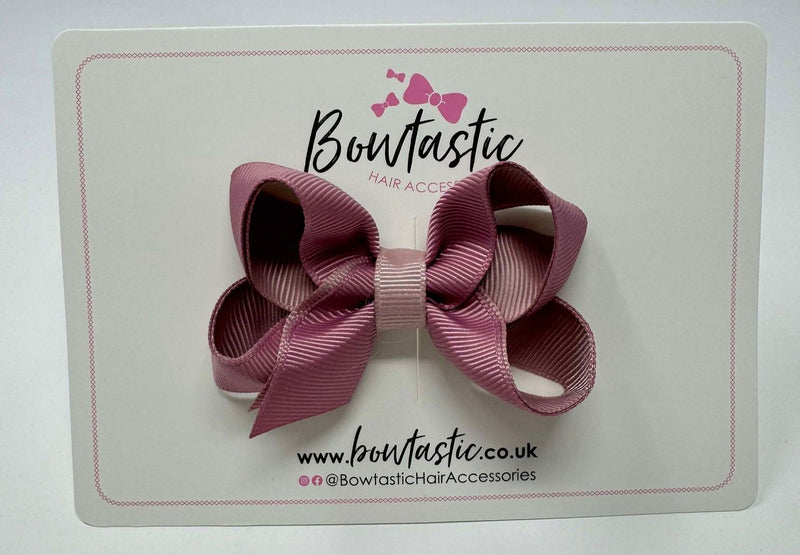 3 Inch Bow - Rosy Mauve & Antique Mauve