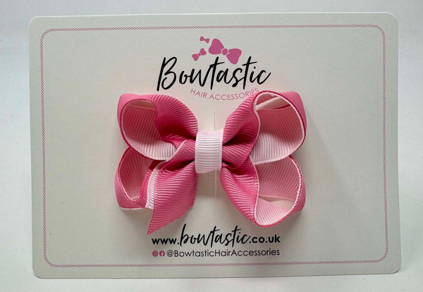 3 Inch Bow - Fantasy Rose & Powder Pink