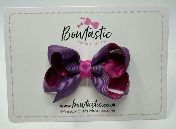 3 Inch Bow - Amethyst & Raspberry Rose