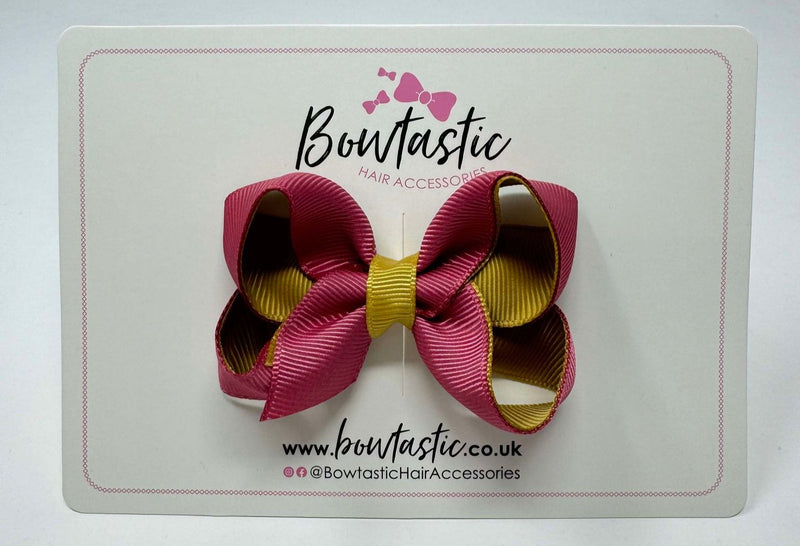 3 Inch Bow - Colonial Rose & Dijon