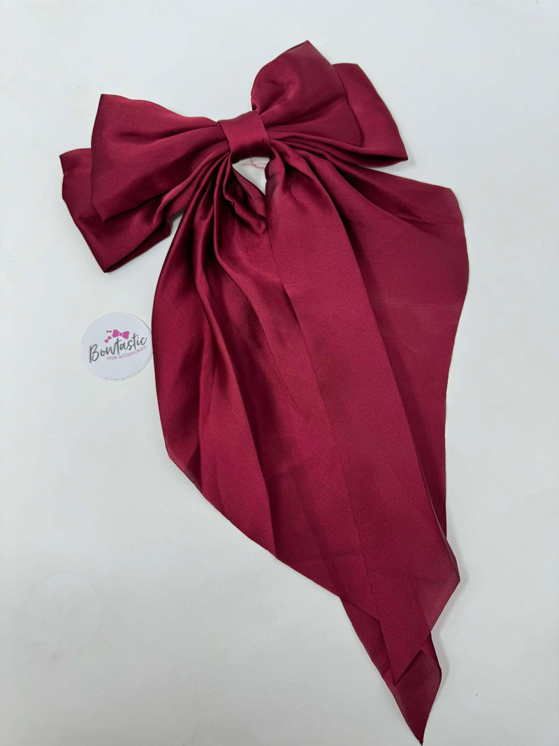 XL Satin Tail Bow - Beauty