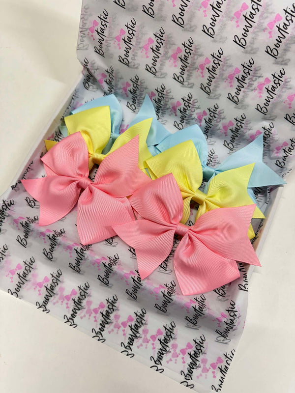 Surprise Bundle - 6x 5 inch Flat Bows - Matching Pairs