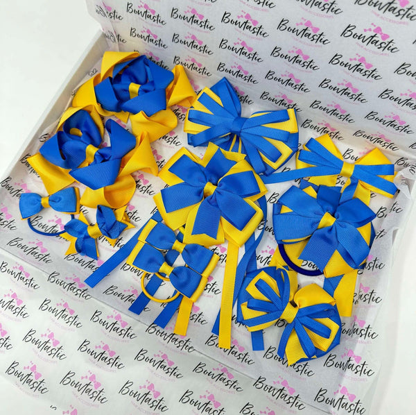 End of Line School Bundle - Royal Blue & Yellow Gold - 11 Items