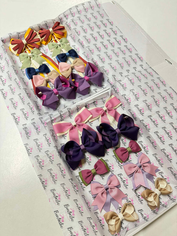 Surprise Bundle - 5x Matching Pairs - Autumn/Winter Bows