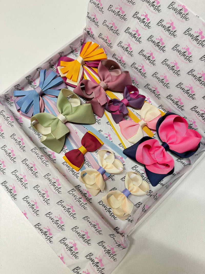 Surprise Bundle - 10 Individual Colours - Autumn/Winter Bows