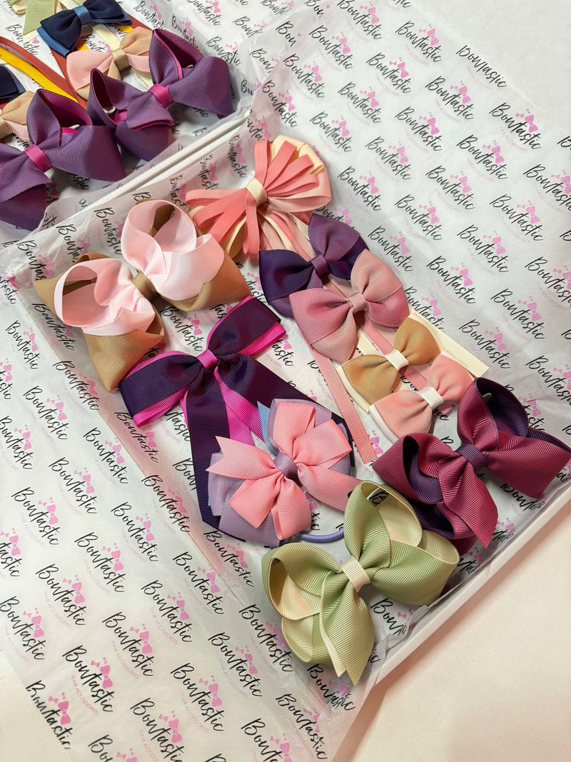 Surprise Bundle - 10 Individual Colours - Autumn/Winter Bows