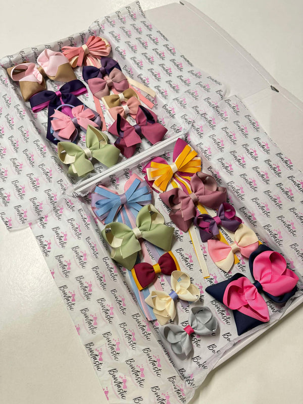 Surprise Bundle - 10 Individual Colours - Autumn/Winter Bows