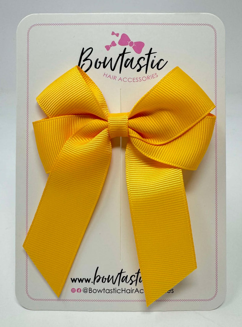 3.5 Inch Tail Bow - Yellow Gold