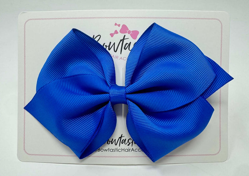 5 Inch Flat Bow - Royal Blue