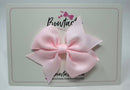 3.5 Inch Flat Bow - Powder Pink