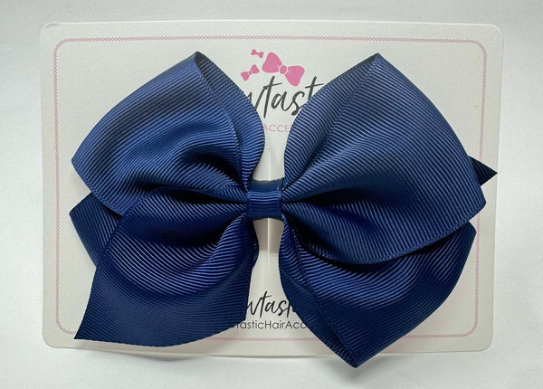 5 Inch Flat Bow - Navy