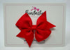 3.5 Inch Flat Bow - Hot Red