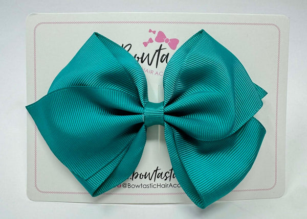 5 Inch Flat Bow - Jade Green