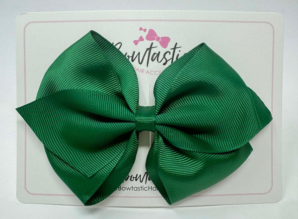 5 Inch Flat Bow - Forest Green