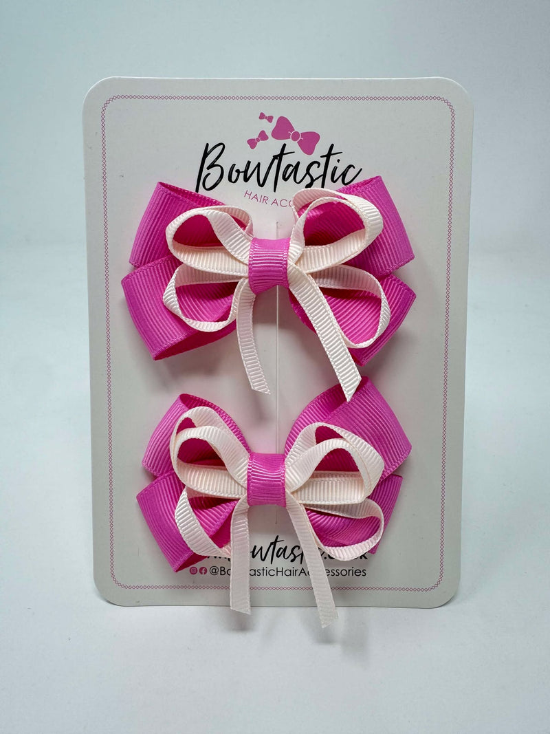 3 Inch Bow - Rose Bloom & Sideshow Rose - 2 Pack