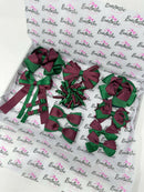 Surprise School Bundle - Forest Green & Burgundy - 10 Items