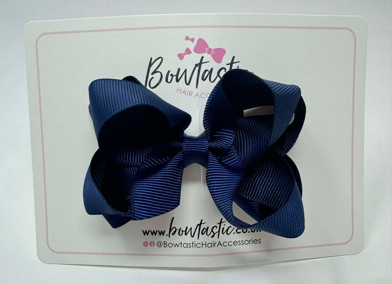 3.5 Inch 2 Layer Bow - Navy