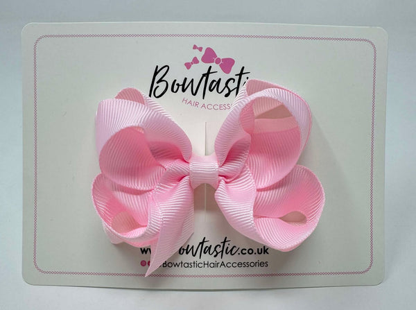 3.5 Inch Double Bow - Pearl Pink & Powder Pink