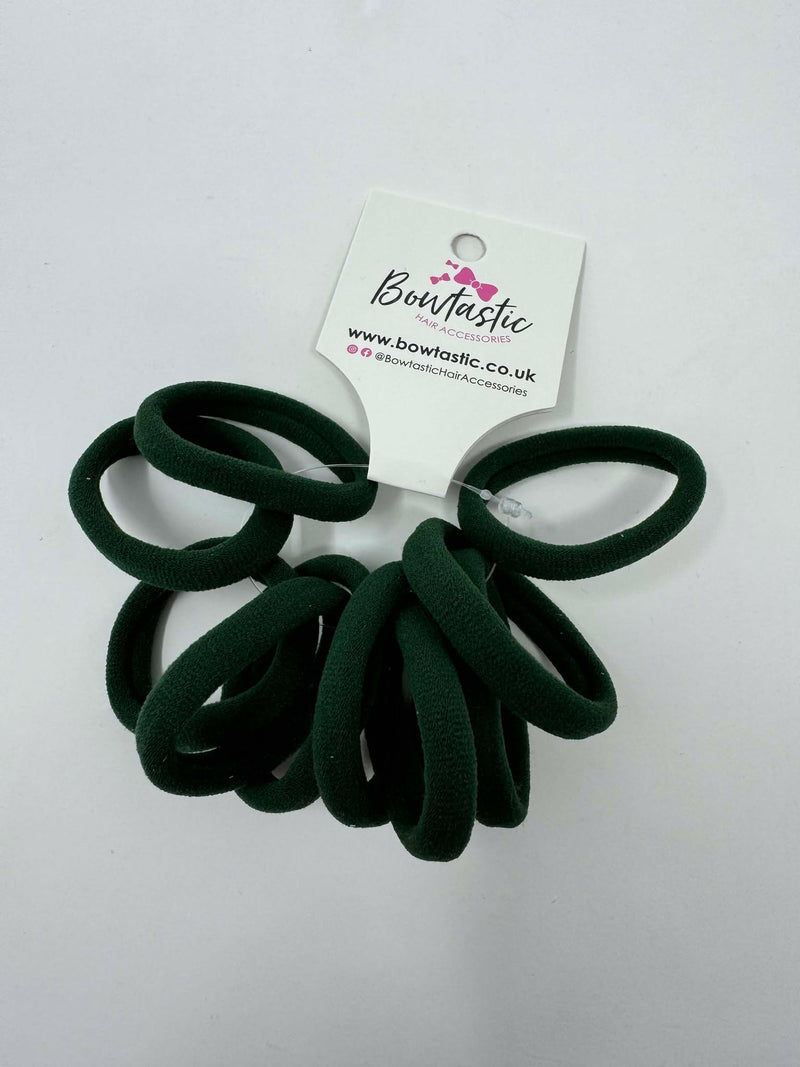 Hair Bobbles - 10 pack - Forest Green