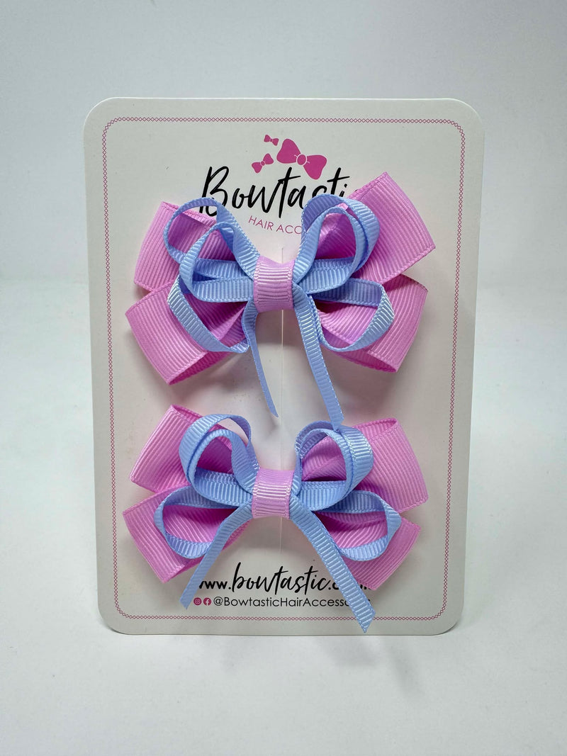 3 Inch Bow - Tulip & Bluebell - 2 Pack