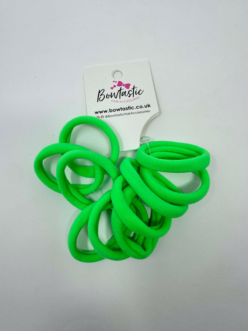 Hair Bobbles - 10 pack - Green Flash