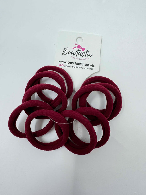 Hair Bobbles - 10 pack - Wine