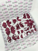 Surprise School Bundle - Burgundy & White - 10 Items