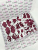Surprise School Bundle - Burgundy & White - 10 Items