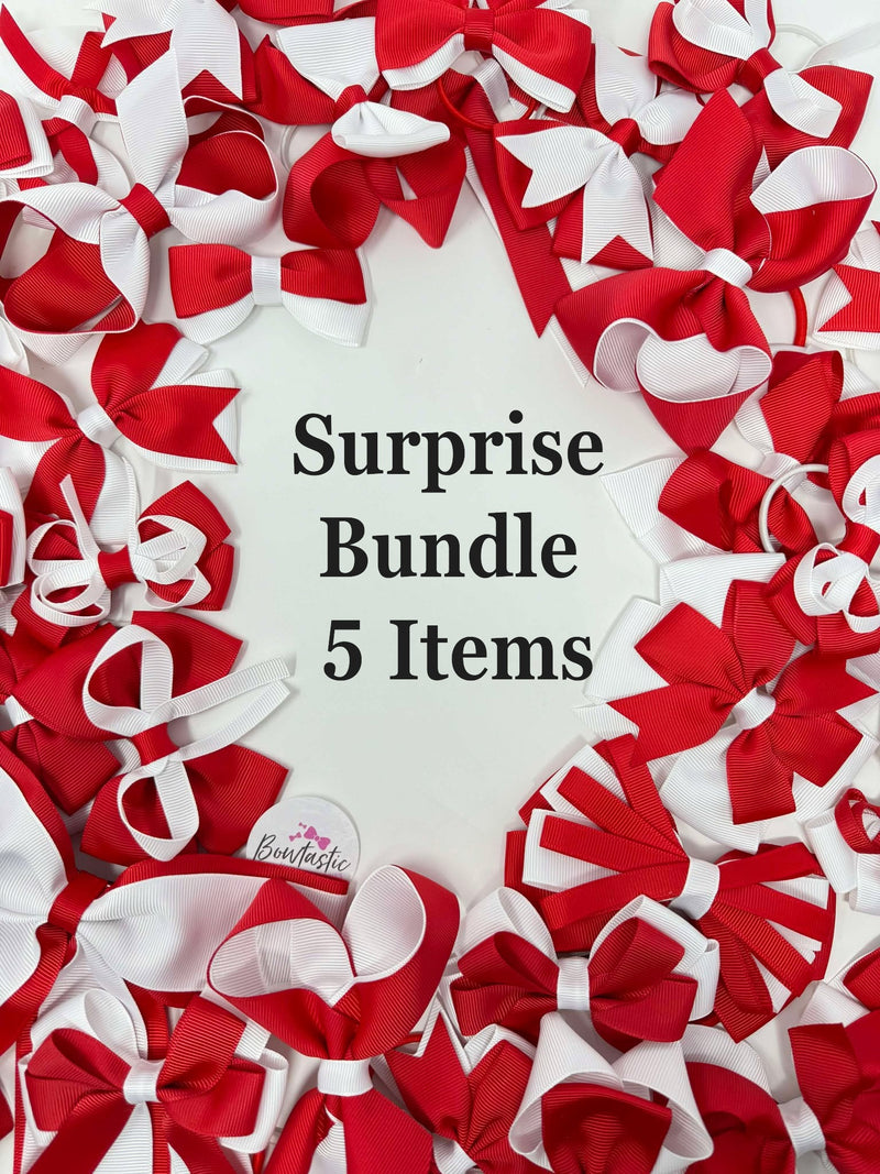 Surprise School Bundle - 5 Items - Red & White