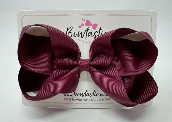 5 Inch Bow - Burgundy