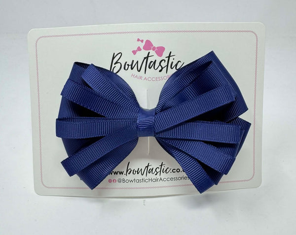 4.5 Inch Loop Bow - Ink Blue