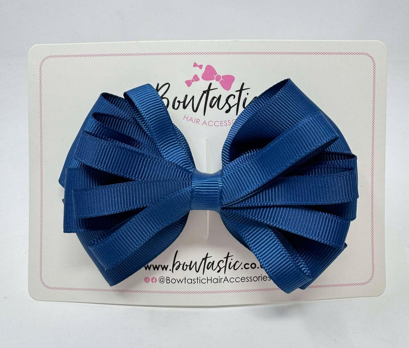 4.5 Inch Loop Bow - Light Navy