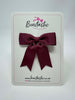 2.75 Inch Tail Bow Thin Elastic - Burgundy