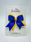 3 Inch Tail Bow - Cobalt & Yellow Gold
