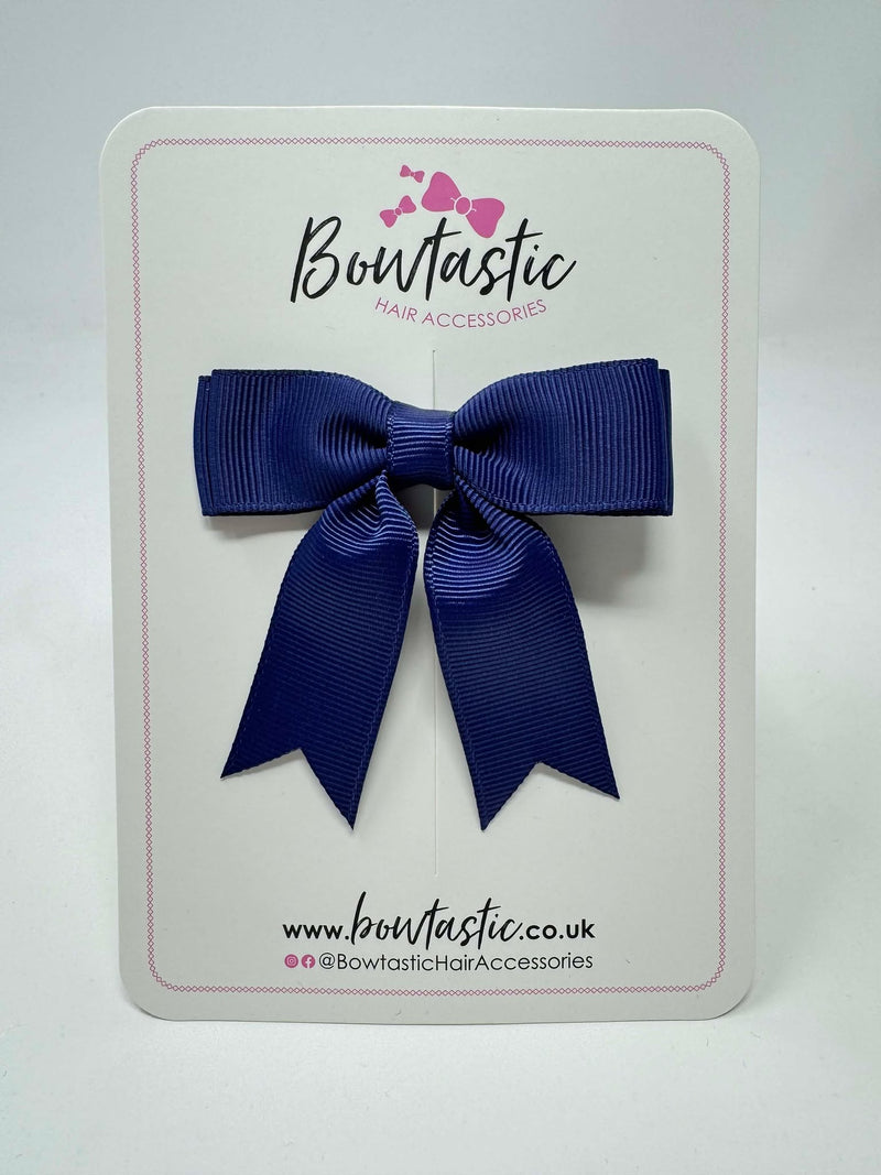 2.75 Inch Tail Bow - Ink Blue