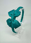 3 Inch Butterfly Bow Alice Band - Jade Green