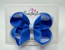 4 Inch 2 Layer Bow - Royal Blue & Bluebell
