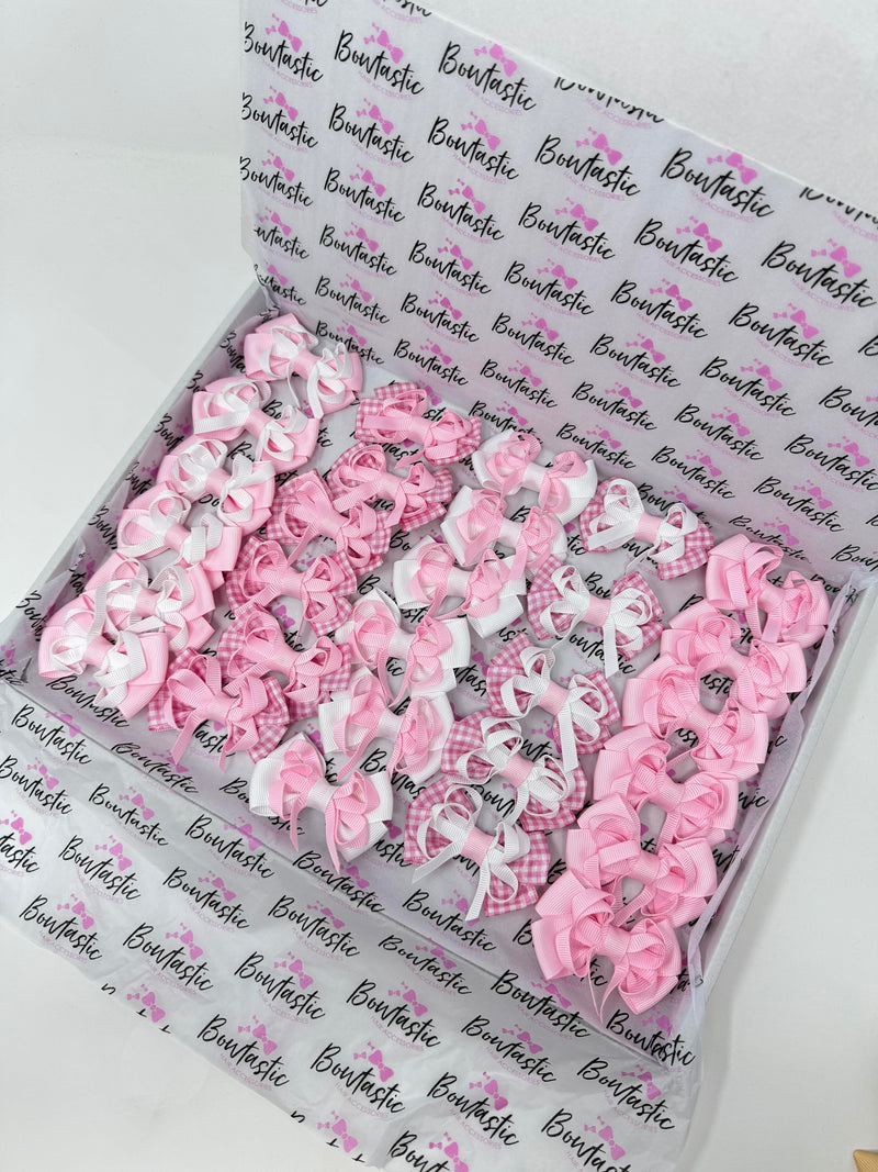 End of Line Bundle - Pink & White & Gingham - 29 Items