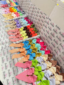 Bow Set - 20x 3.5 inch Tail Bow - Thin Elastic - Matching Pairs