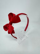 3 Inch Bow Alice Band - Red