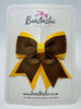 3 Inch Tail Bow - Turftan & Yellow Gold