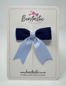 2.75 Inch Tail Bow - Navy & Bluebell