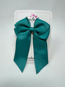 4 Inch Flat Tail Bow - Jade Green