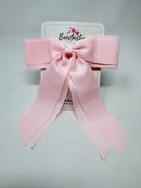 7 Inch Tail Bow - Powder Pink