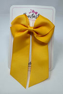 4 Inch Flat Tail Bow - Yellow Gold