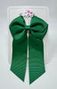 4 Inch Flat Tail Bow - Forest Green